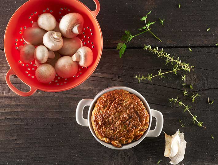 Un soufflé à base de foies de poulet