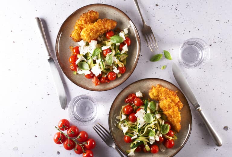 tenders-de-poulet-et-legumes-roties